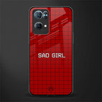 sad girl glass case for oppo reno7 pro 5g image