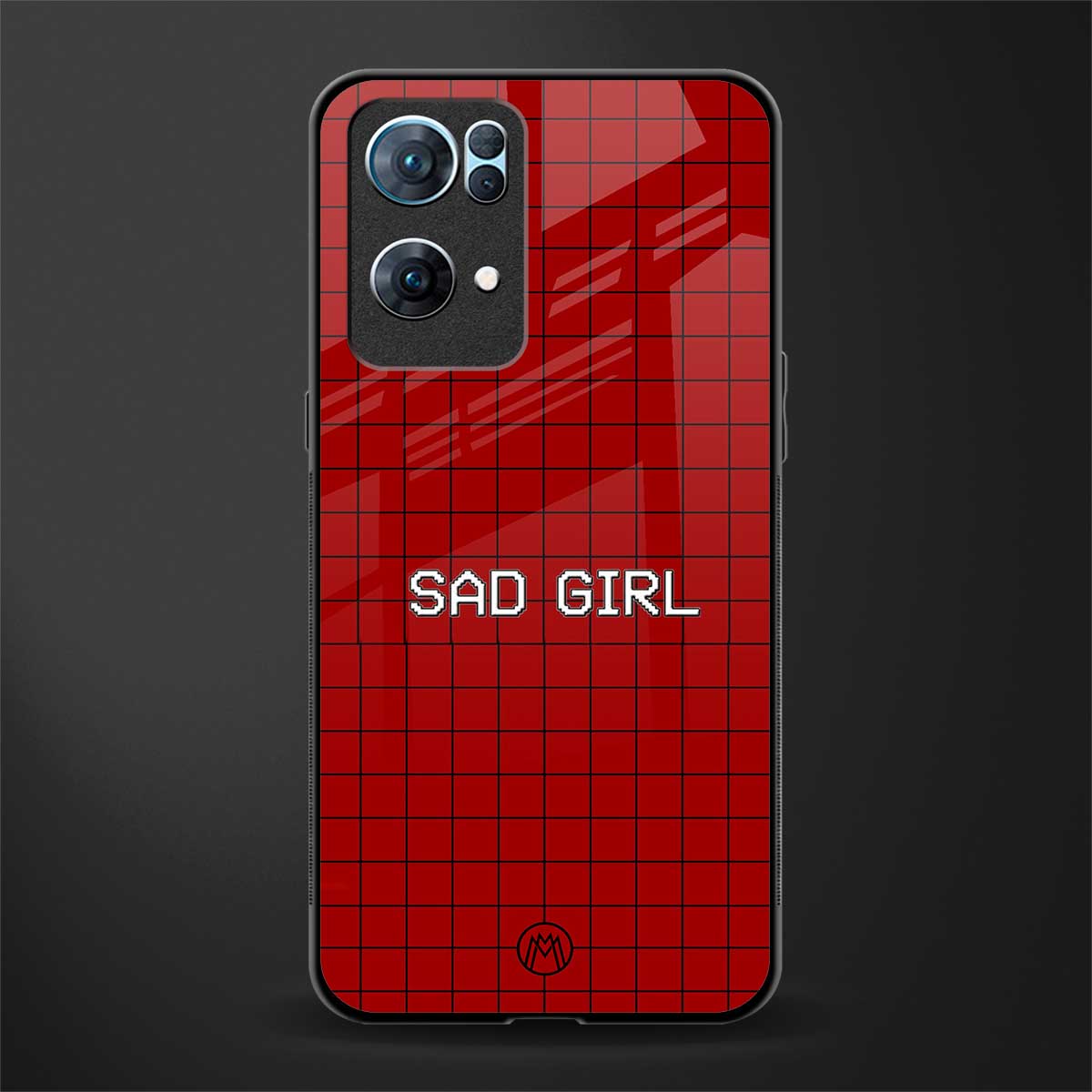 sad girl glass case for oppo reno7 pro 5g image