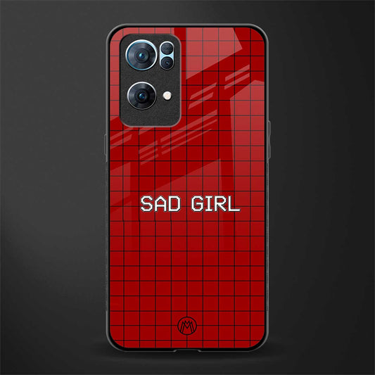 sad girl glass case for oppo reno7 pro 5g image