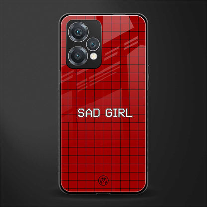 sad girl back phone cover | glass case for realme 9 pro 5g