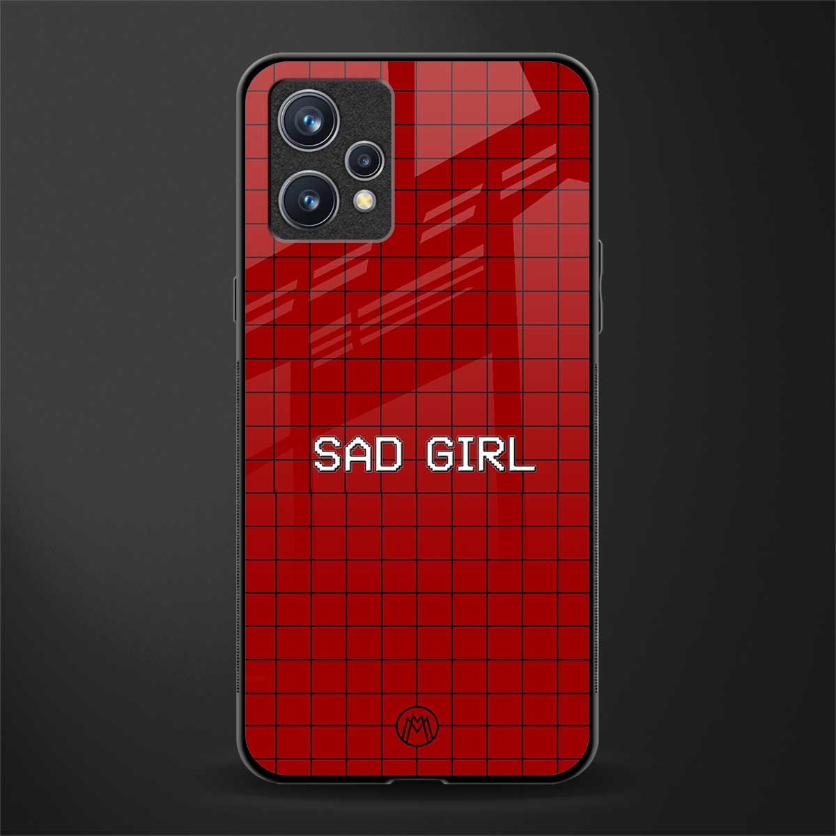 sad girl glass case for realme 9 pro plus 5g image