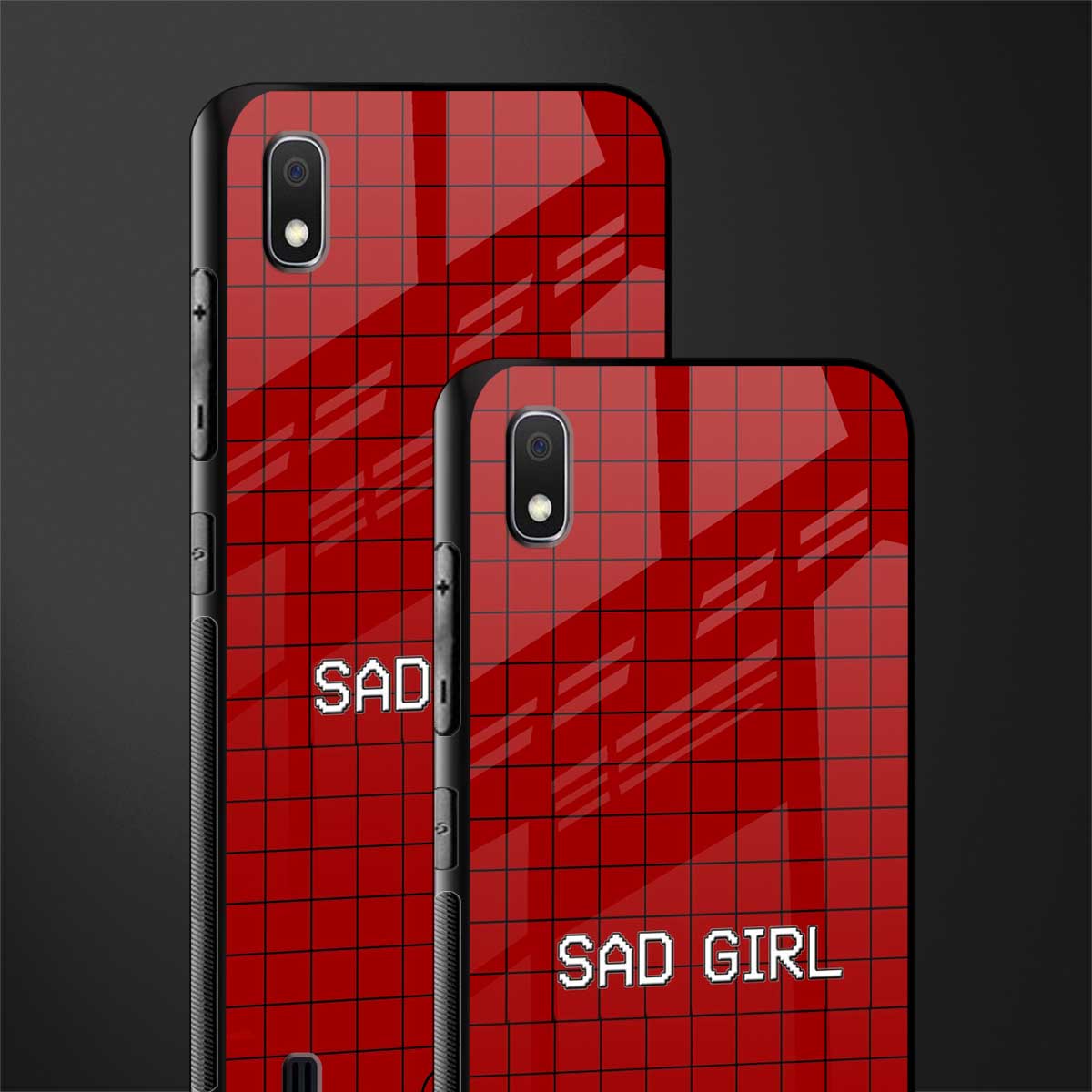 sad girl glass case for samsung galaxy a10 image-2