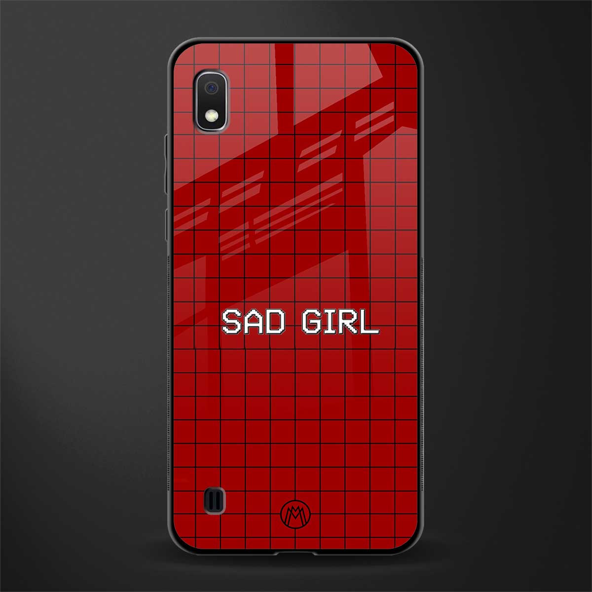 sad girl glass case for samsung galaxy a10 image