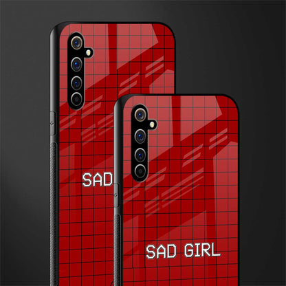 sad girl glass case for realme x50 pro image-2