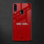 sad girl glass case for samsung galaxy a20s image