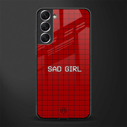 sad girl glass case for samsung galaxy s22 5g image