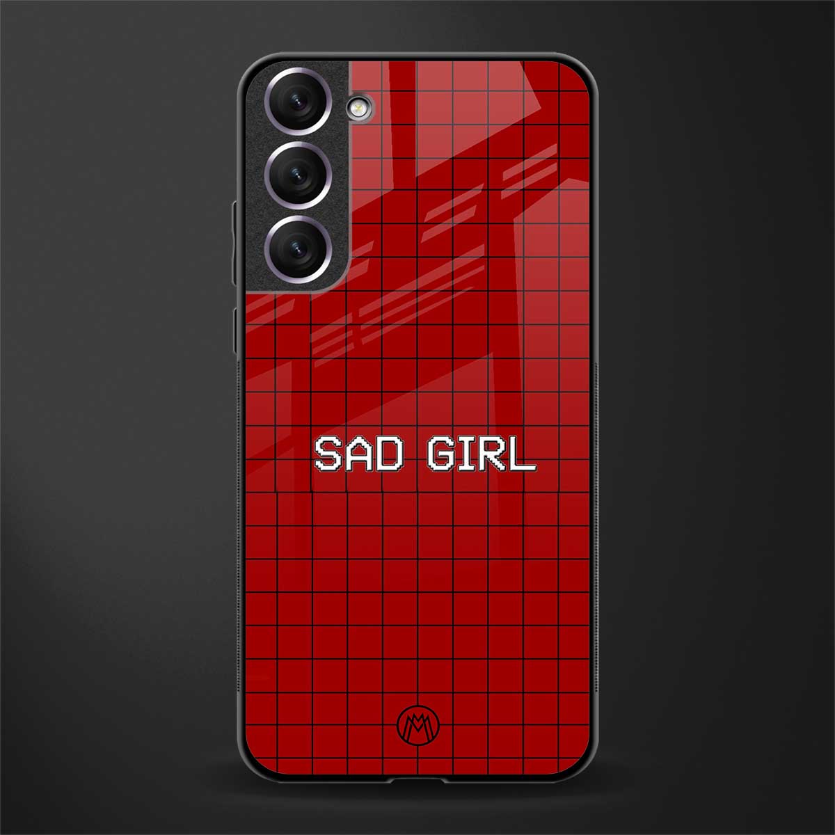 sad girl glass case for samsung galaxy s21 plus image