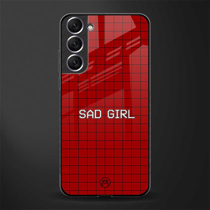 sad girl glass case for samsung galaxy s22 plus 5g image