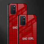 sad girl glass case for samsung galaxy s10 lite image-2