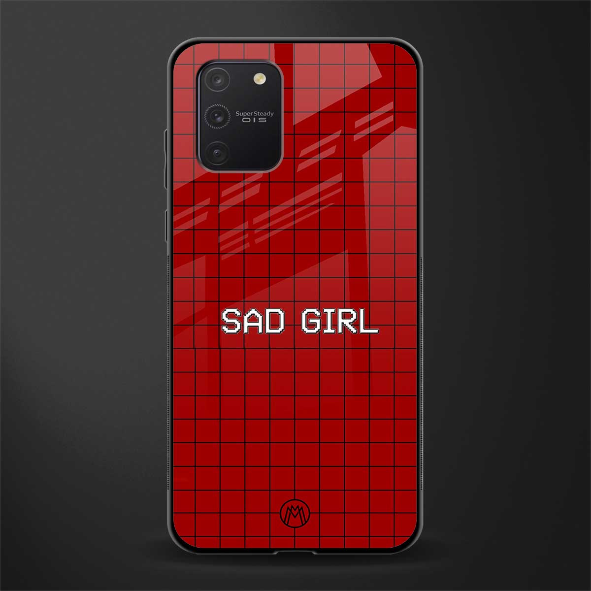 sad girl glass case for samsung galaxy a91 image