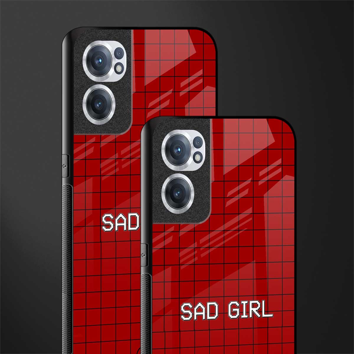 sad girl glass case for oneplus nord ce 2 5g image-2