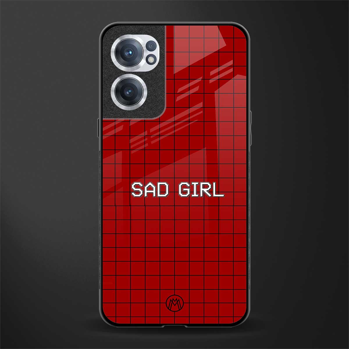 sad girl glass case for oneplus nord ce 2 5g image