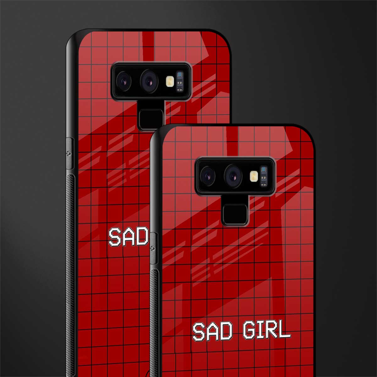 sad girl glass case for samsung galaxy note 9 image-2