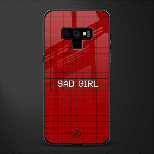 sad girl glass case for samsung galaxy note 9 image