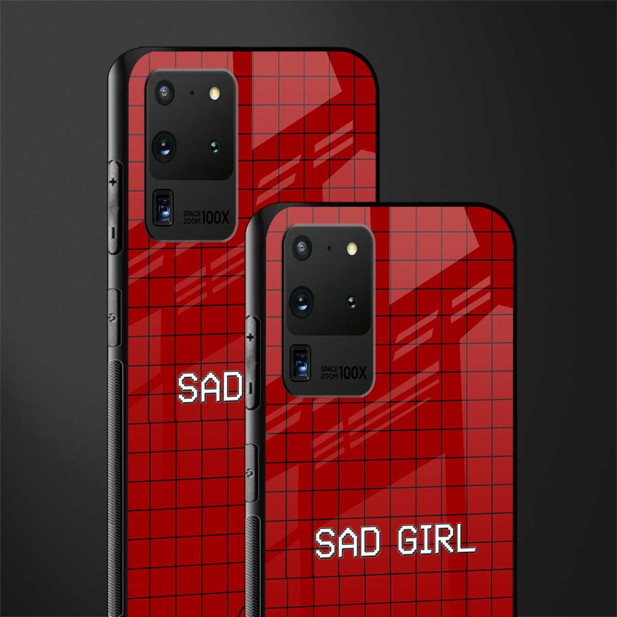 sad girl glass case for samsung galaxy s20 ultra image-2