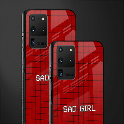 sad girl glass case for samsung galaxy s20 ultra image-2