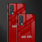 sad girl glass case for oneplus nord 2 5g image-2
