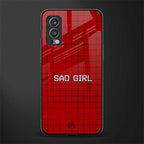 sad girl glass case for oneplus nord 2 5g image