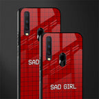 sad girl glass case for vivo y12 image-2