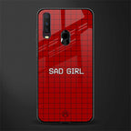 sad girl glass case for vivo y12 image