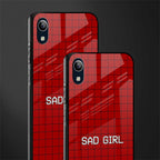 sad girl glass case for vivo y91i image-2