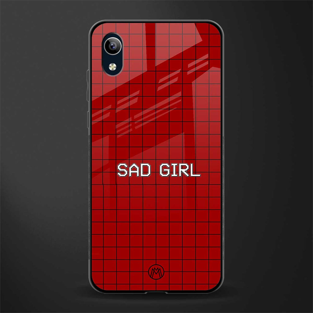 sad girl glass case for vivo y91i image
