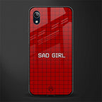 sad girl glass case for vivo y91i image