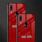 sad girl glass case for vivo y93 image-2