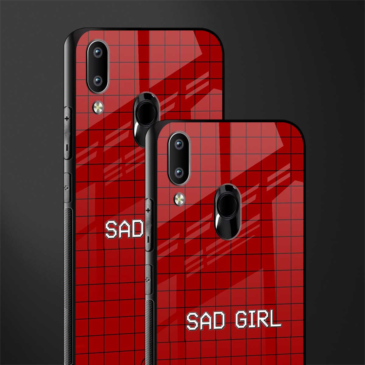 sad girl glass case for vivo y93 image-2