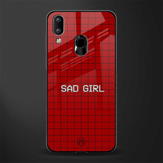 sad girl glass case for vivo y91 image