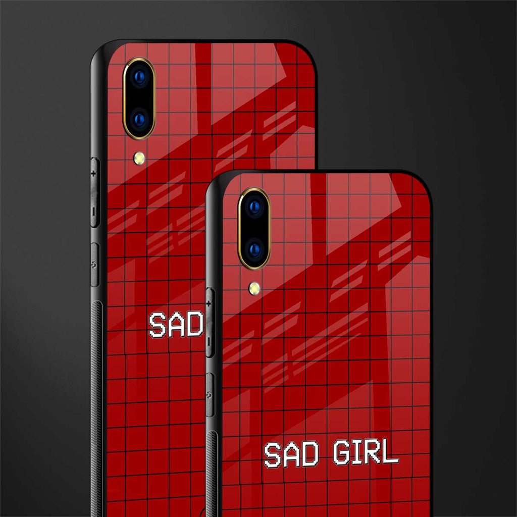 sad girl glass case for vivo v11 pro image-2