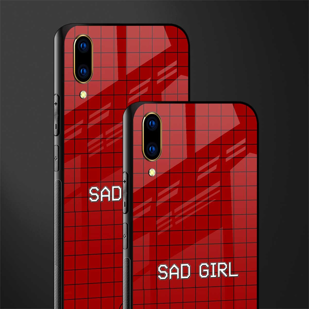 sad girl glass case for vivo v11 pro image-2