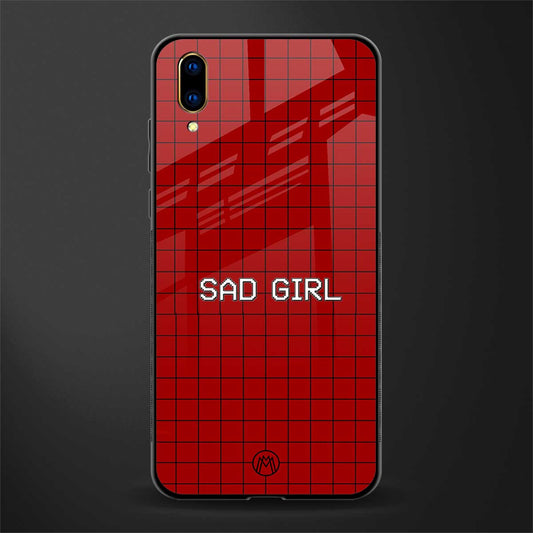 sad girl glass case for vivo v11 pro image