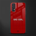 sad girl glass case for realme narzo 20 pro image