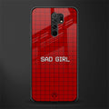 sad girl glass case for poco m2 image