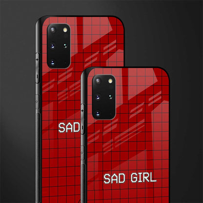 sad girl glass case for samsung galaxy s20 plus image-2