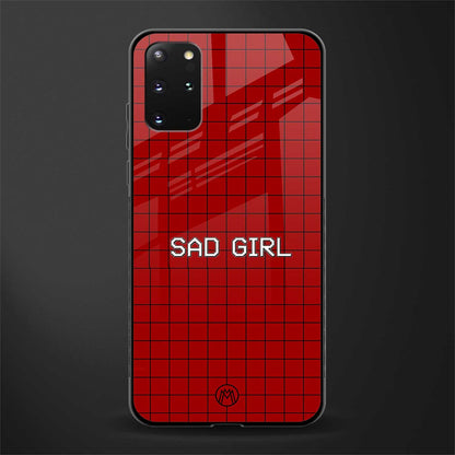 sad girl glass case for samsung galaxy s20 plus image