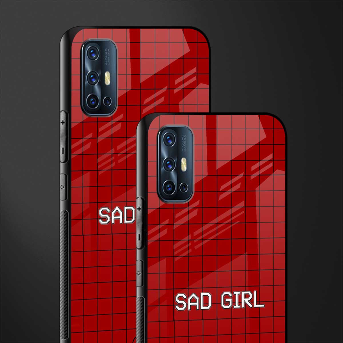 sad girl glass case for vivo v17 image-2