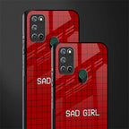 sad girl glass case for realme 7i image-2