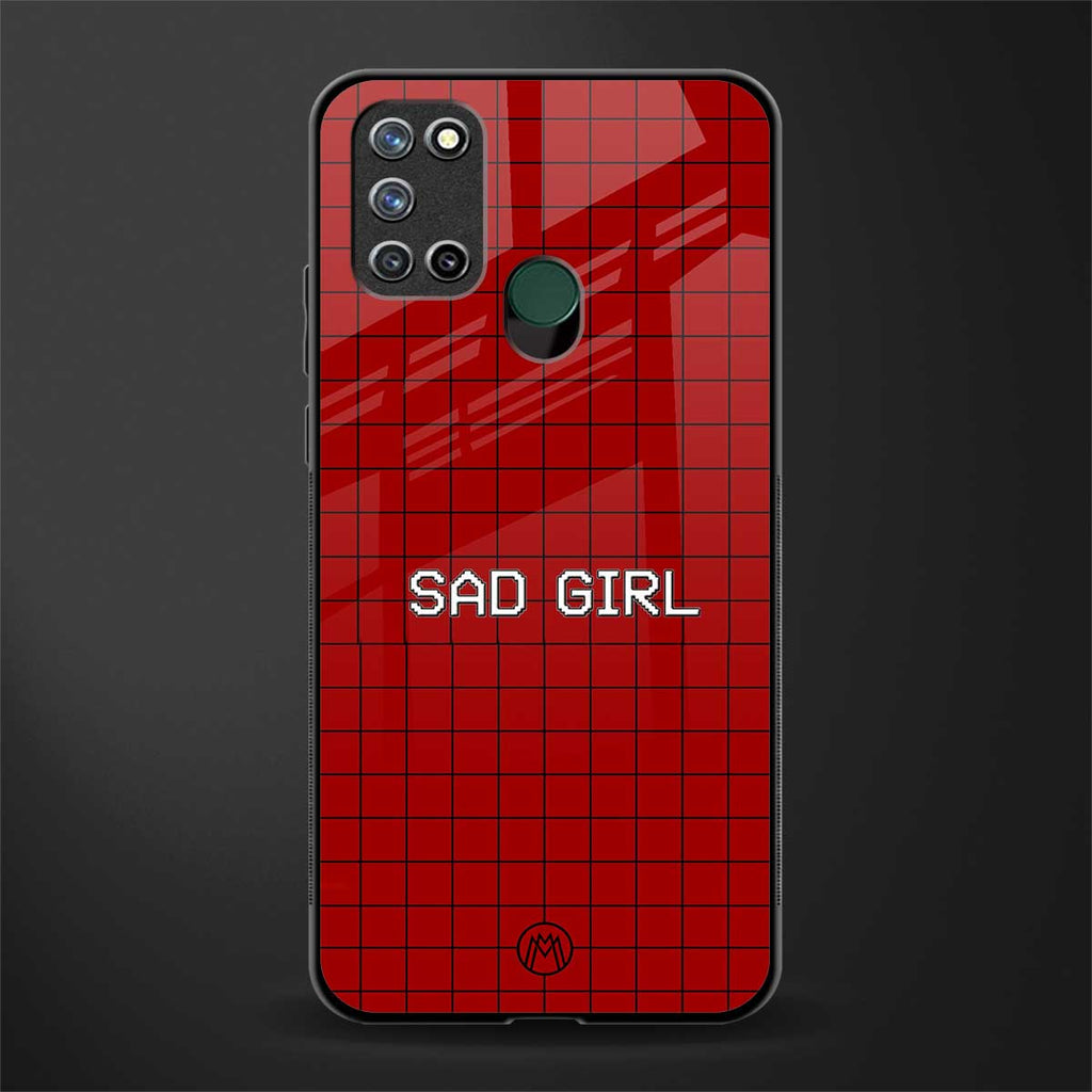 sad girl glass case for realme 7i image