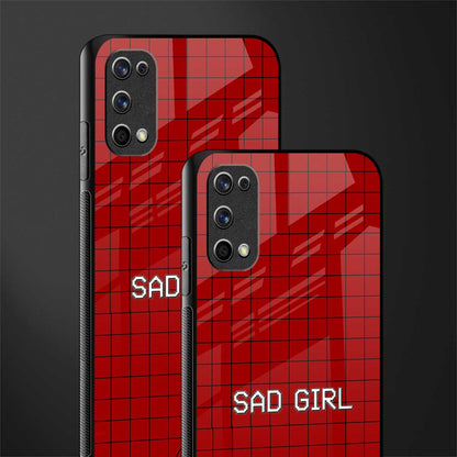 sad girl glass case for realme 7 pro image-2