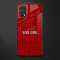 sad girl glass case for realme 7 pro image