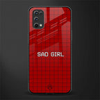 sad girl glass case for realme 7 pro image