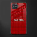 sad girl glass case for oppo f17 image