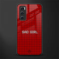 sad girl glass case for vivo v20 se image