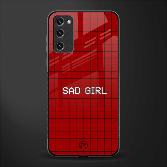 sad girl glass case for samsung galaxy s20 fe image