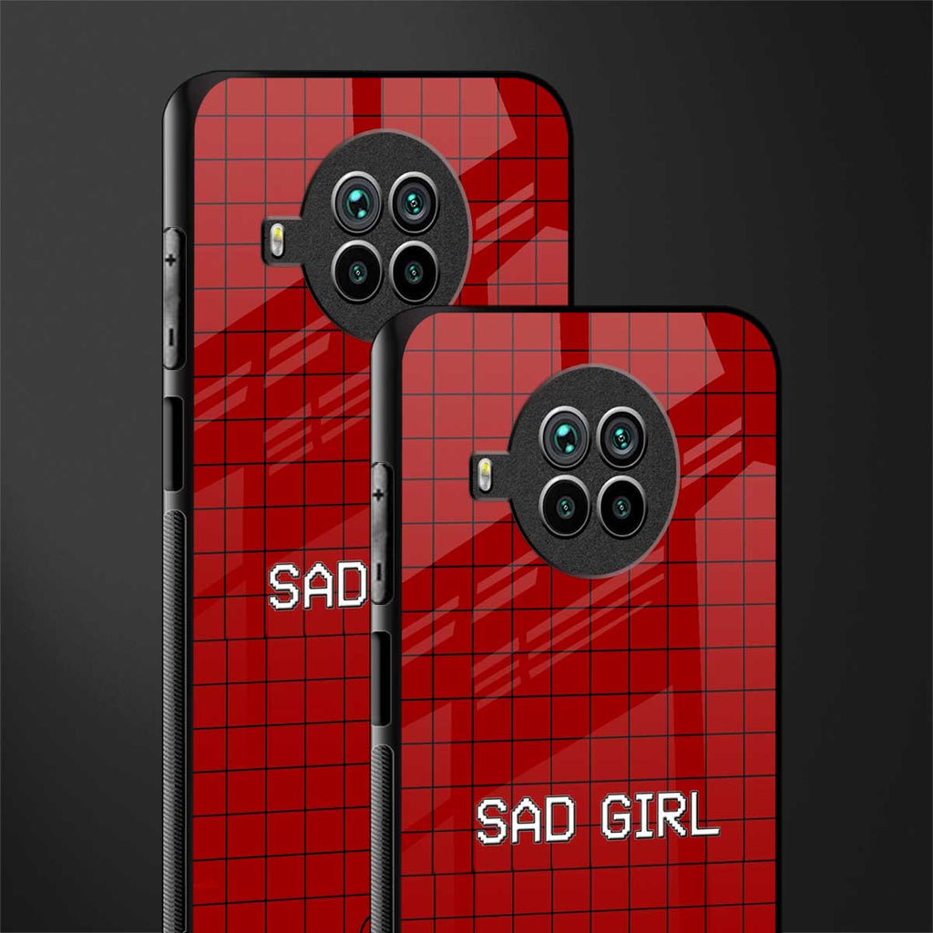 sad girl glass case for mi 10i image-2