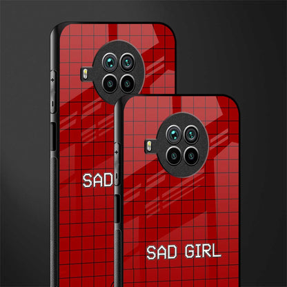 sad girl glass case for mi 10i image-2