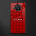 sad girl glass case for mi 10i image