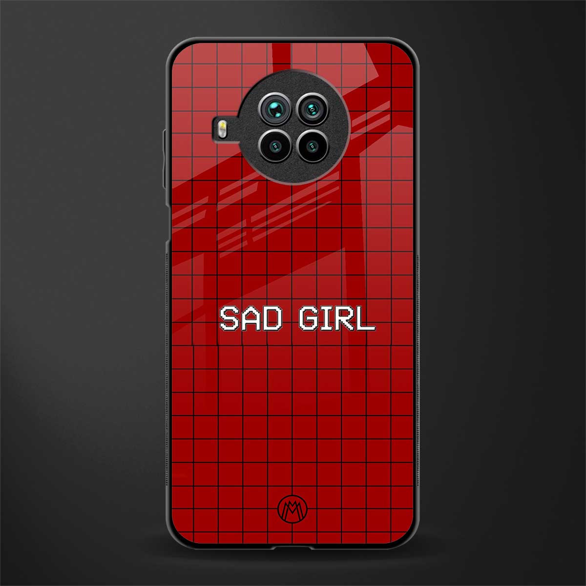sad girl glass case for mi 10i image